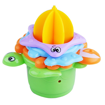 Splish Splash Stackable Bath Cups Spray Toy For Kids